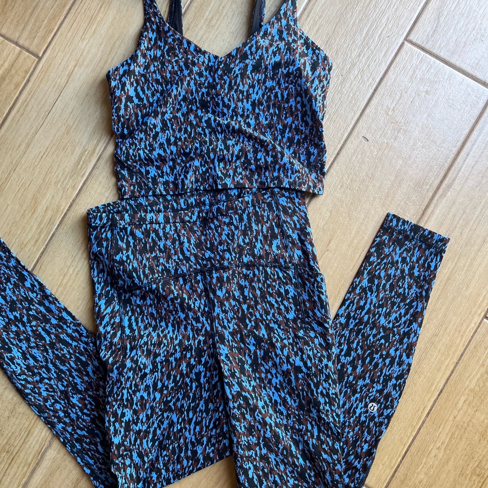 Lululemon Align top and Leggings Swift Speed Hi-rise 28”